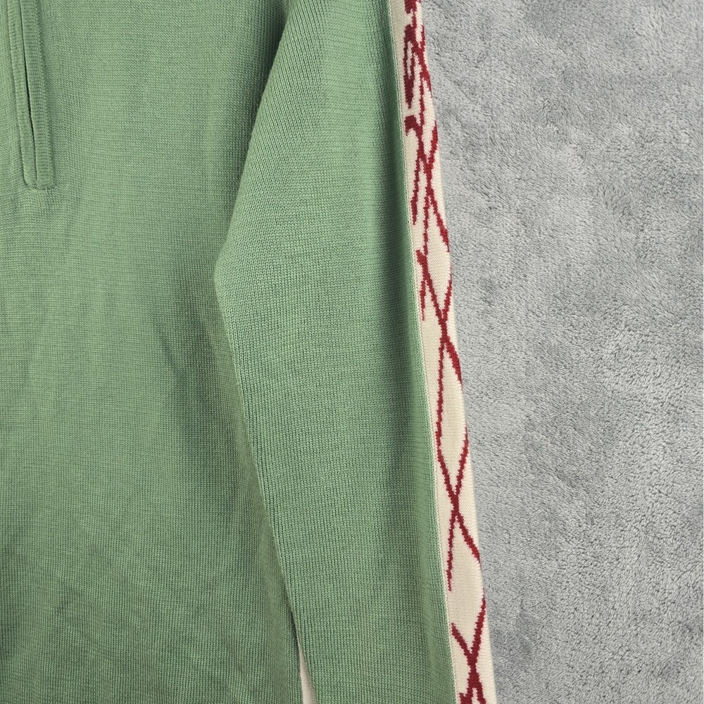 Smartwool Pullover Women's XL Green Merino Wool Sweater 1/4 Zip - Picture 5 of 10